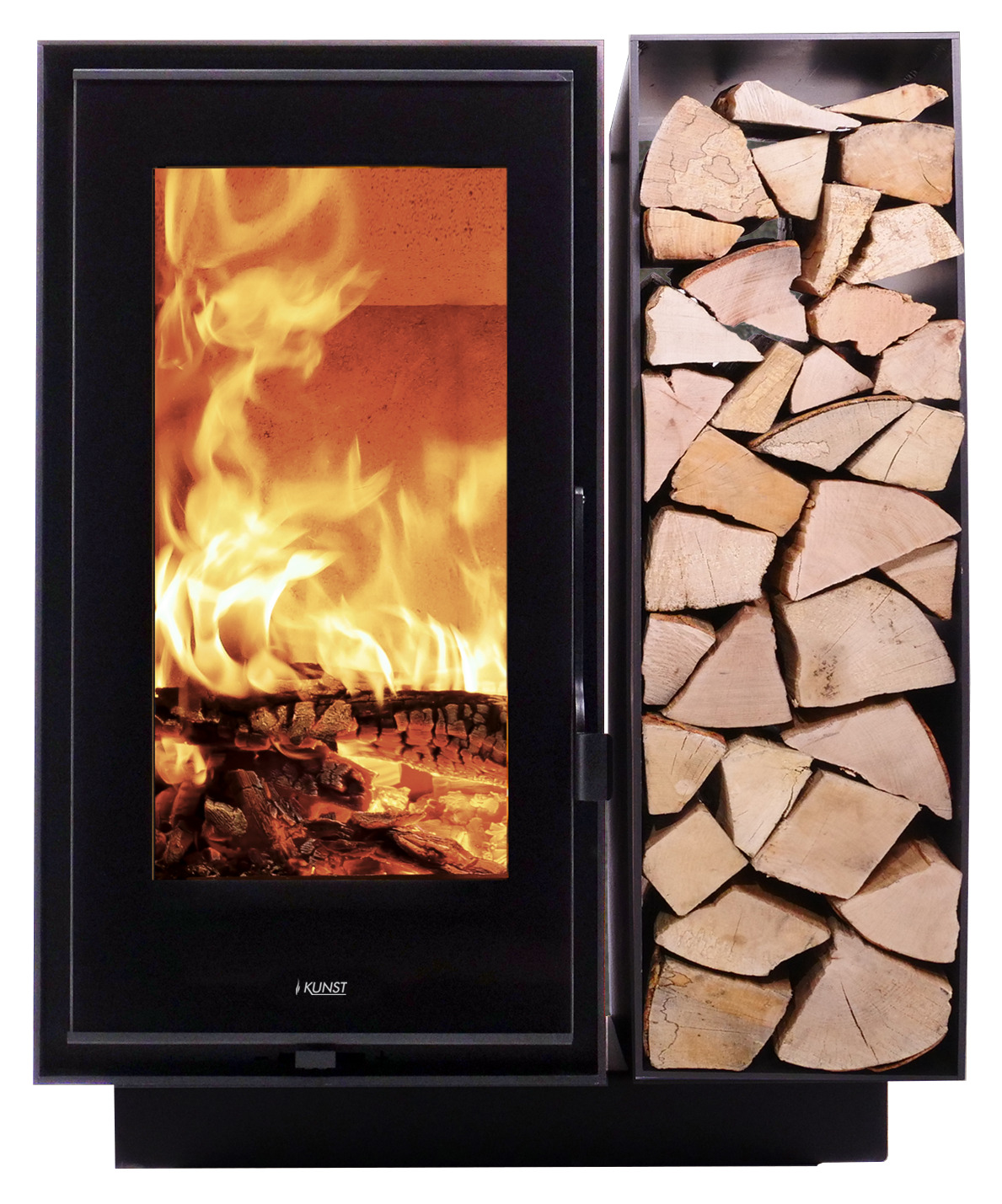 Kunst Stoves Willow Store Ofen mit Holzfach