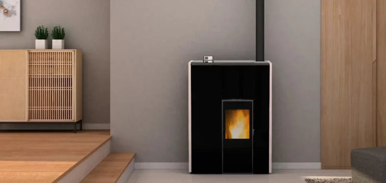 Wassergeführter Pelletofen Ecoforest Hidrocopper 18 Slim Plus auch ohne Pufferspeicher – Farbe weiß Ofen GmbH ofen.gmbh Pelletofen wassergeführt ohne Pufferspeicher