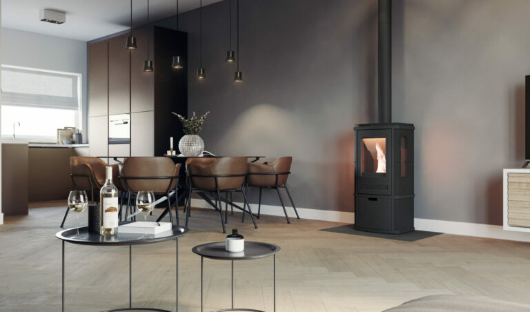 Altech Torus Pelletofen – stromloser Pelletofen – Hybridofen – schwarz mit Seitenscheiben und Scheitholzrost Ofen GmbH ofen.gmbh stromloser Pelletofen Altech Torus schwarz Hybridofen