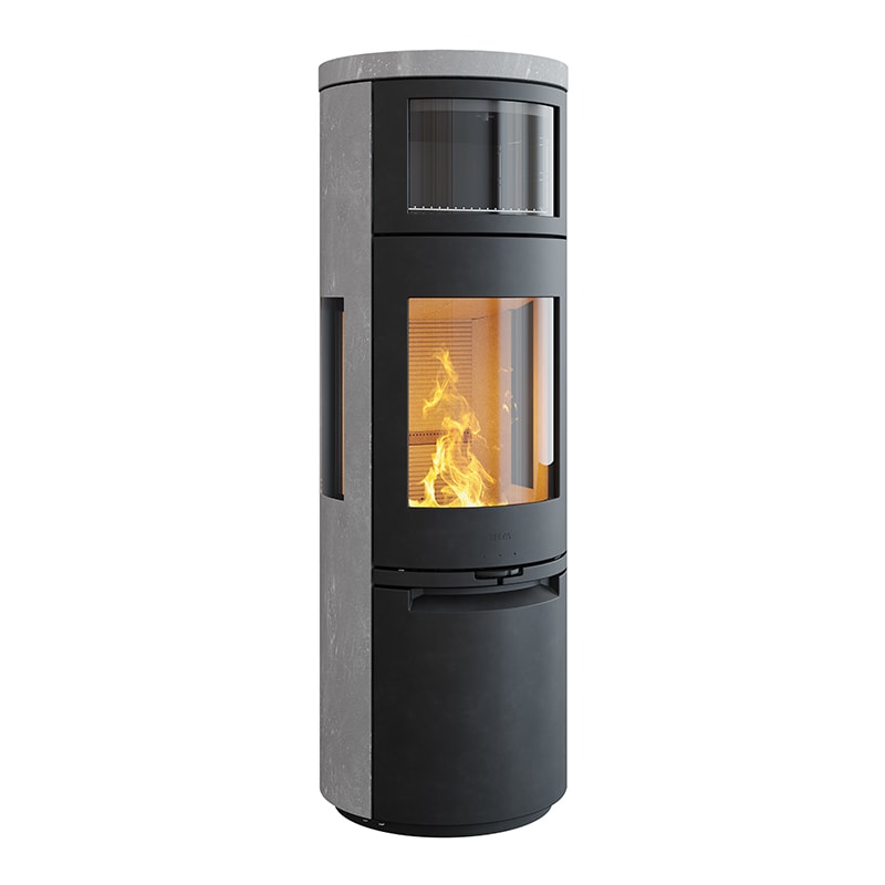 HETA Scan-Line 900B Seitenscheiben Kaminofen mit Backfach – Produktfoto