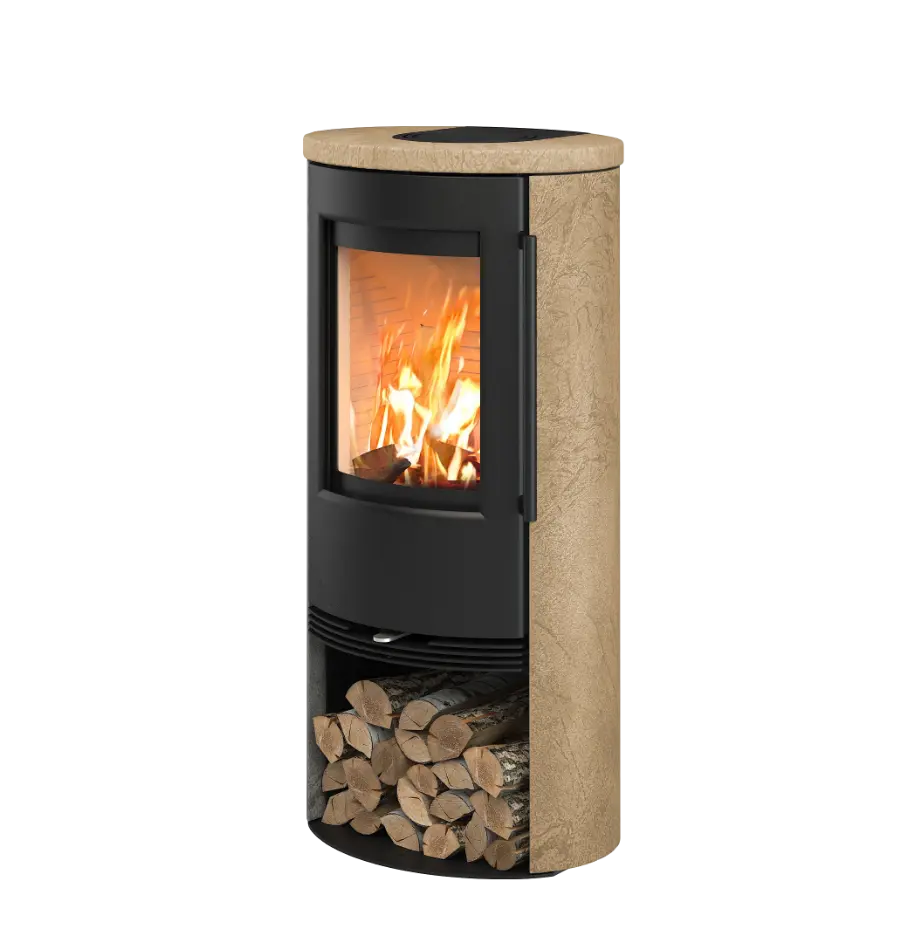 Original-Produktfoto TermaTech TT21RS-CM, TermaStone Mocca Kaminofen