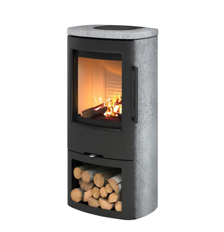 Original-Produktfoto TermaTech TT44CG, TermaStone Grey Kaminofen