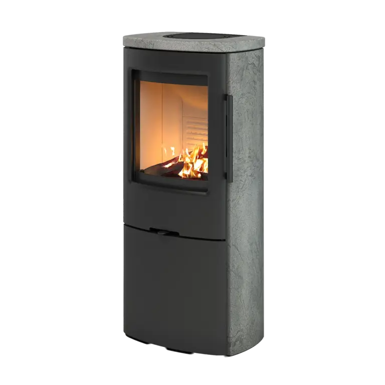 Original-Produktfoto TermaTech TT44HS-CG, TermaStone Grey Kaminofen