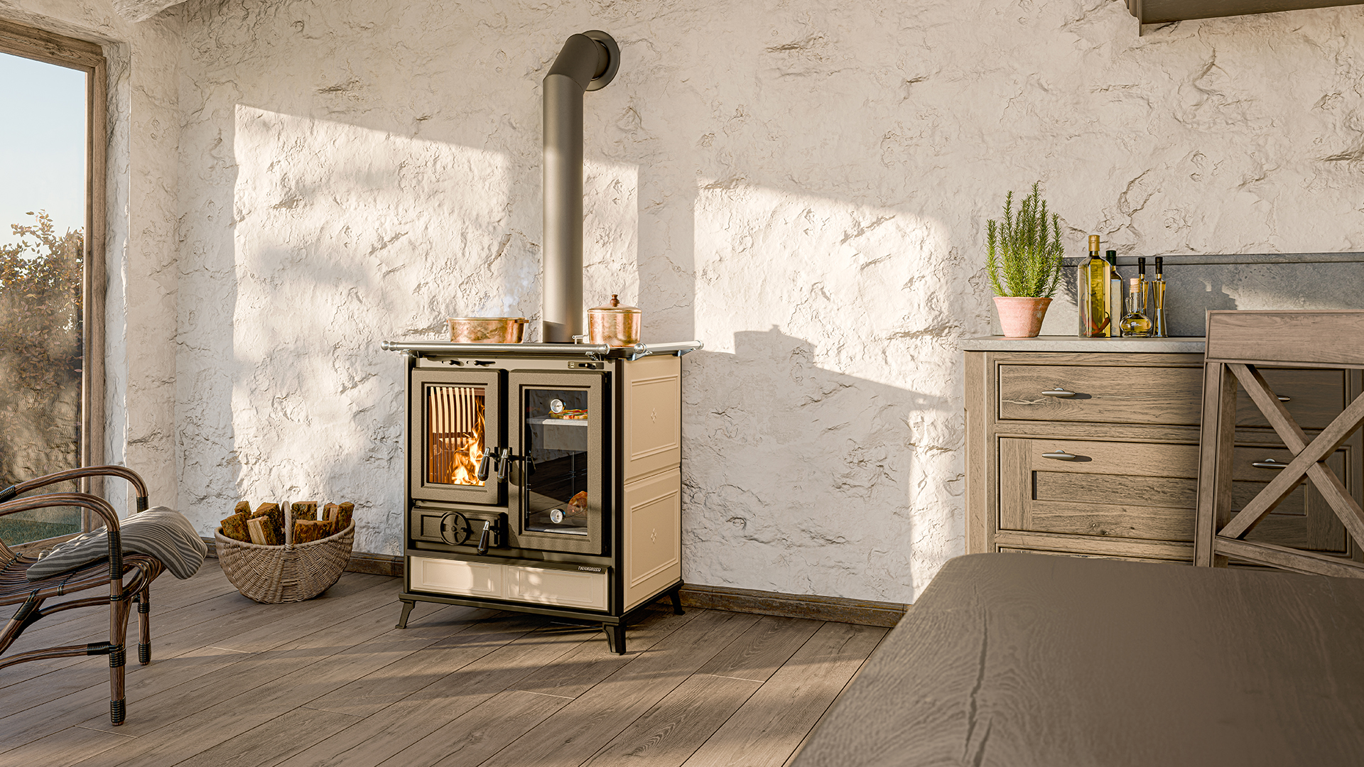 Thermorossi Melissa Evo Maiolica – Originalfoto des Herstellers im Wohnambiente