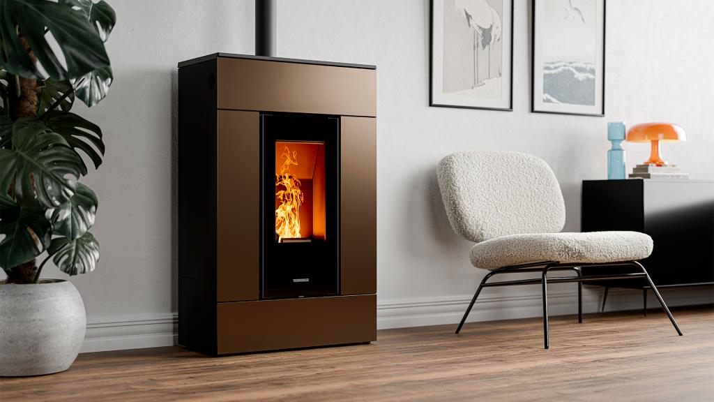 Thermorossi SlimQuadro Lumia Metalcolor – Pelletofen Ofen GmbH ofen.gmbh Thermorossi SlimQuadro Lumia Metalcolor Pelletfeuerstätte – Herstellerbild