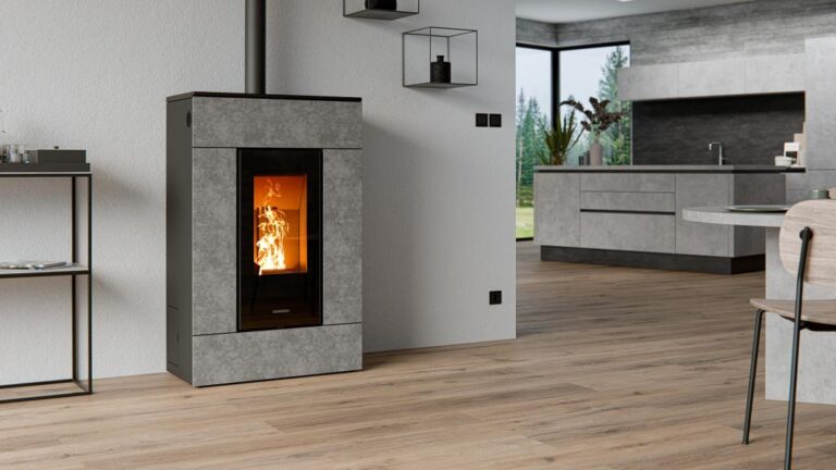 Thermorossi SlimQuadro Lumia Stone Pelletofen, Herstellerbild